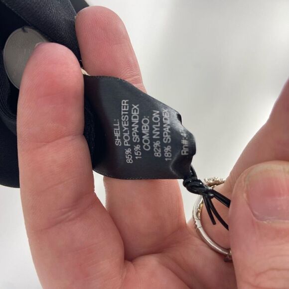 Norma Kamali Women's Black Elastic Waist Pull On Silver Side Leggings Medium NWT - Picture 5 of 8